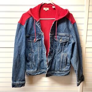 Levi’s Hybrid Denim Trucker Jacket & Hoodie Size L